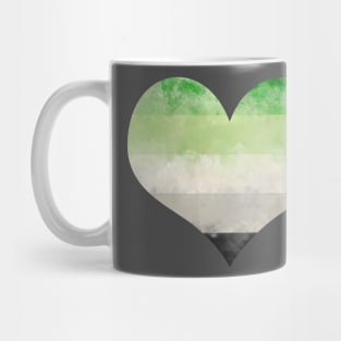 Aro Pride Heart - Watercolor Mug